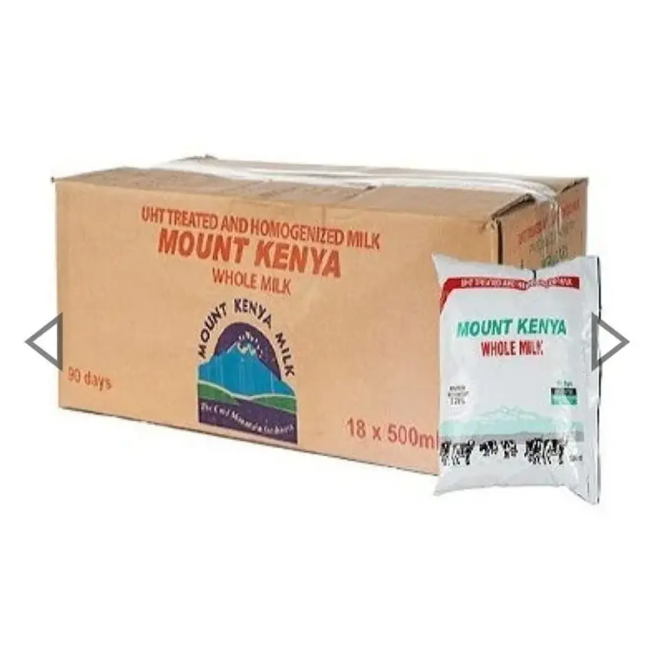 Mount Kenya UHT Milk ESL 500ML *18 Pieces